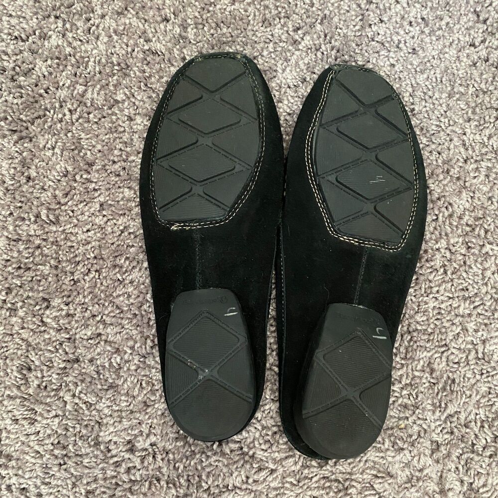 BARETRAPS Orvyn Black Leather Bejeweled Beaded Slip-On Mules Size 8 - Picture 13 of 14